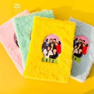 Oval Korean Band Plush Notebook